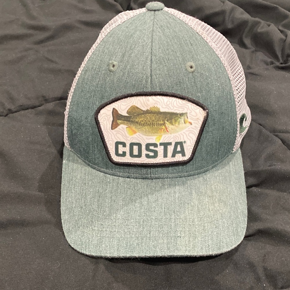 Costa Green and Gray Mesh Hat